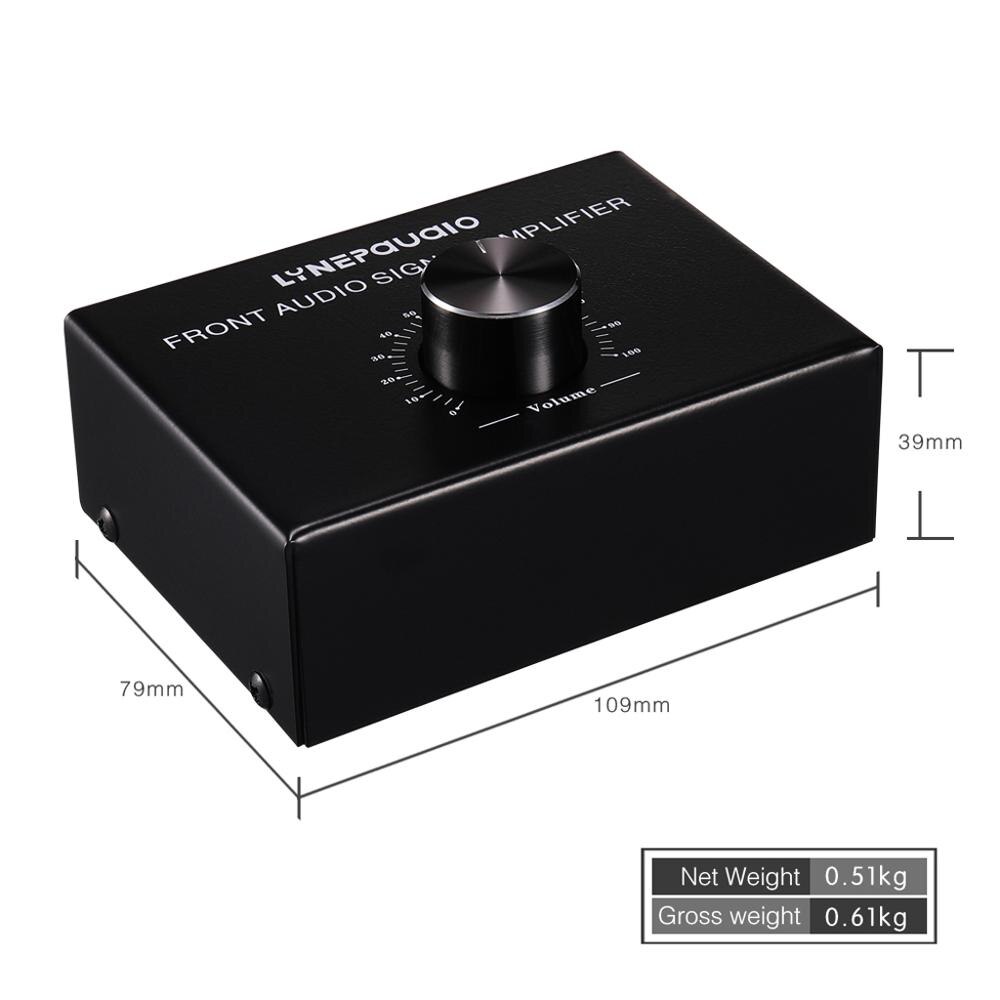 Headphone Speaker Amplifier, Booster, Front Stereo Signal Amplifier, with Volume Control Suitable for Signal Amplifier