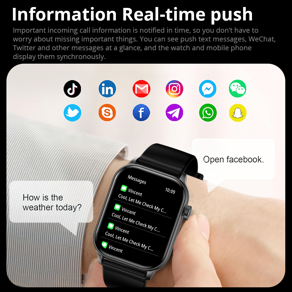 Reloj inteligente COLMI P78 AMOLED con pantalla de 1,95 pulgadas con linterna y llamadas de voz más de 100 modos deportivos Monitor de salud reloj inteligente para hombres y mujeres