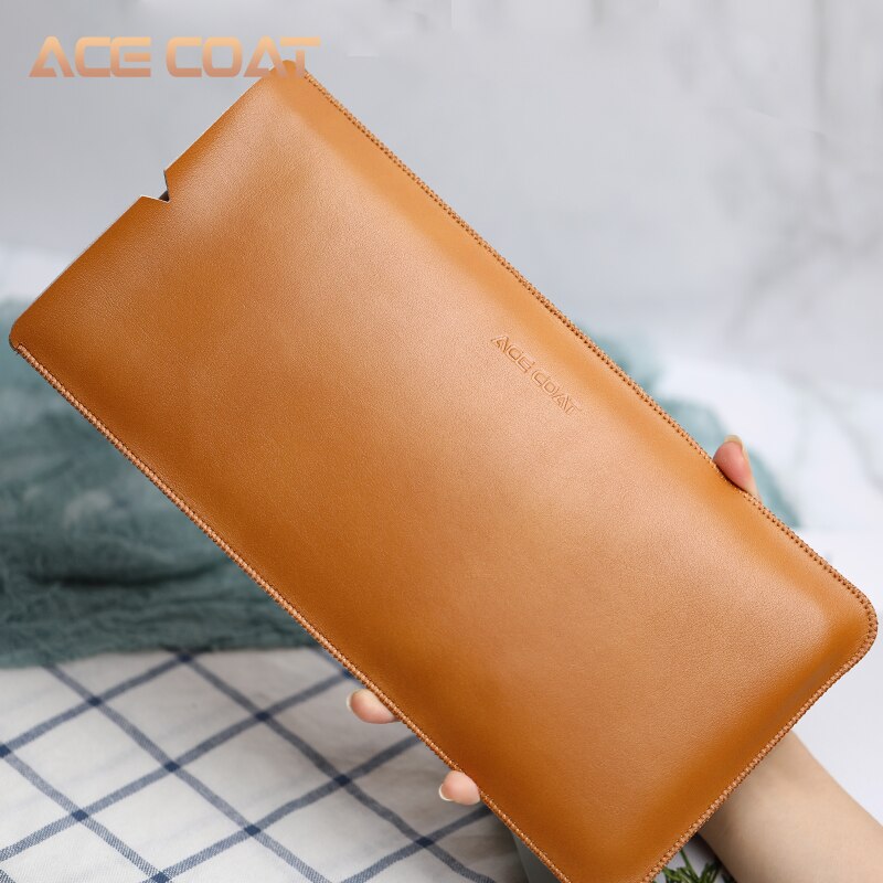Acecoat sleeve cover , mikrofiber læder taske til bærbar computer sleeve ultratynd super slim pu kun til apple magic keyboard 2