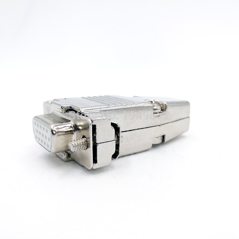 Db15 vga-stik d-type stik metalhus forgyldt messing kontaktor 3 række 15 pin port stik hun han adapter  dp15