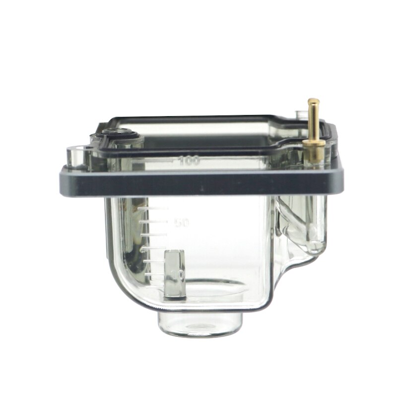 Alconstar-carburador PWK para motocicleta, cuenco flotador transparente de fondo transparente apto para carburador KEIHI PWK KSR EVO OKO KOSO de 21-34mm: B-Gray