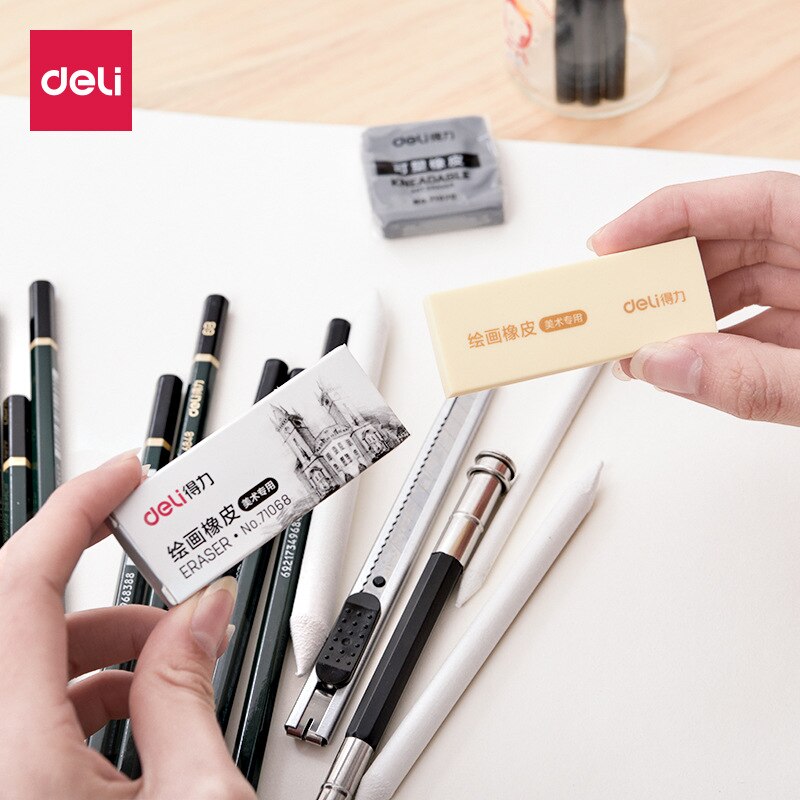 Deli 27pcs Sketch Pencil Set Sketching Drawing Tool Kit For Beginner Wood Pencils For School Students Art Supplies