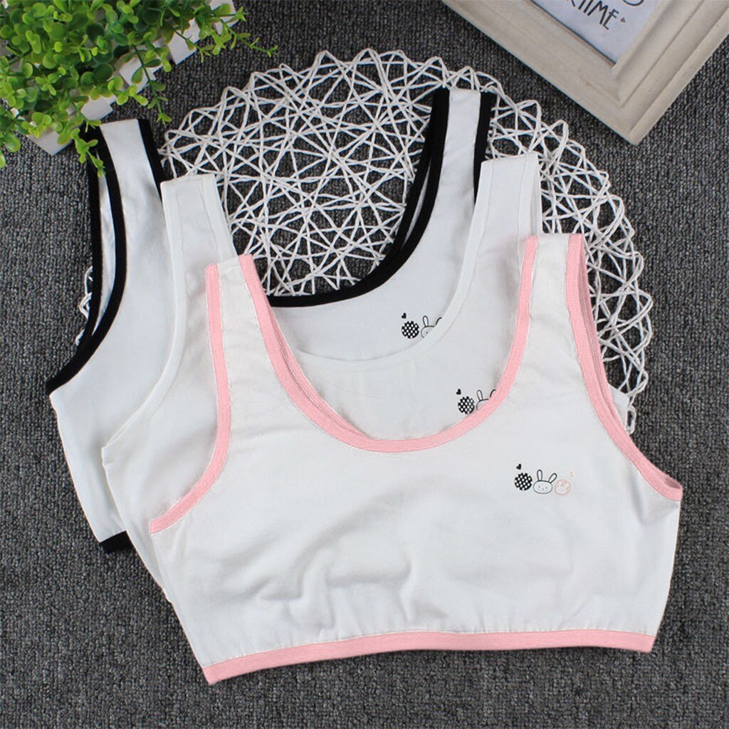 Kids Girls Underwear Foam Bra Vest Children Underclothes Sport Undies Clothes Training Push Up Bra Vest Sports Underwear#40