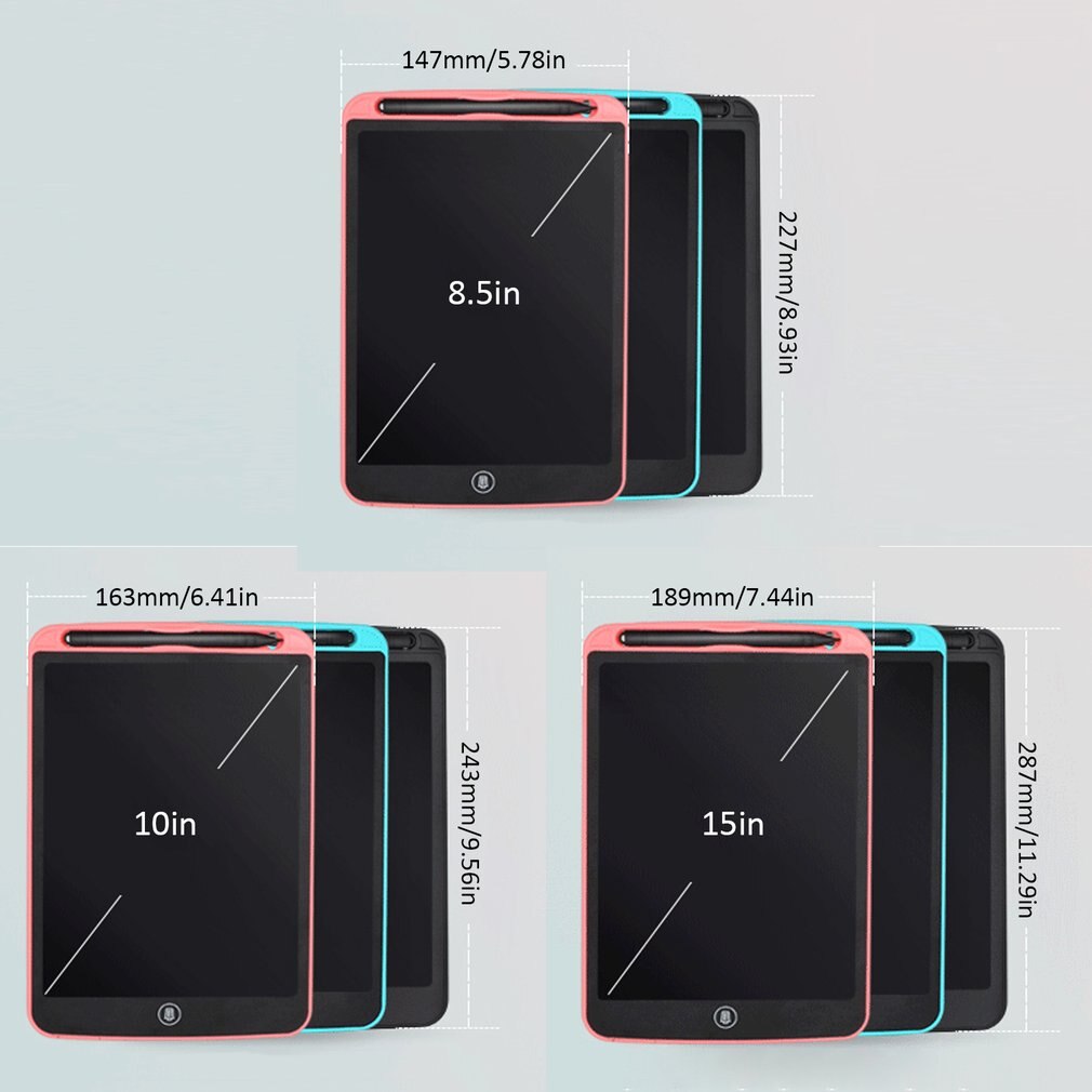 15inch LCD Drawing Tablet Digital Writing Graphic Tablets Electronic Handwriting Pad Partially Erasable Drawing Board