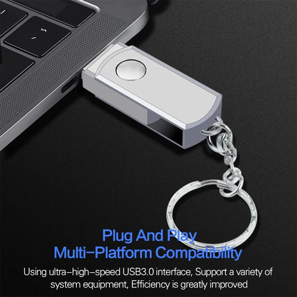 2025 Neuer USB 3.0 16TB Hochgeschwindigkeits-Pendrive 8TB Metall-USB-Stock 4TB 2TB Tragbare SSD Speicherstick