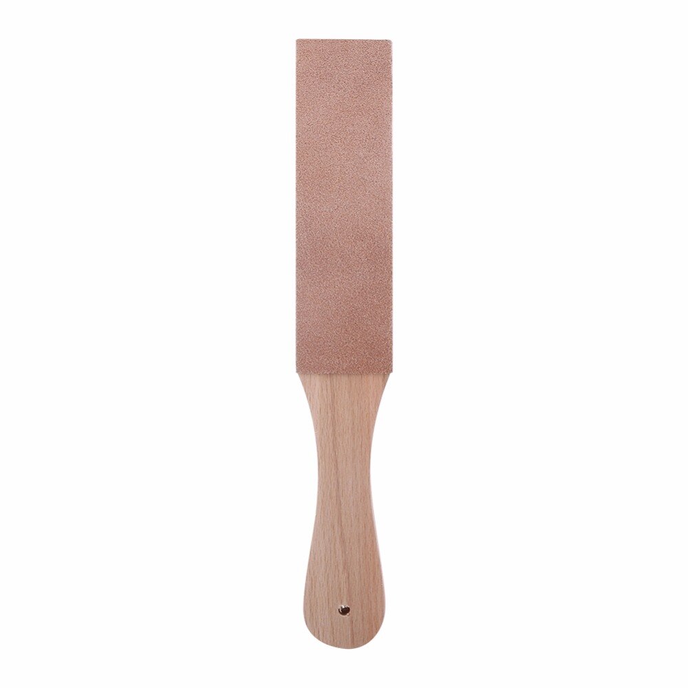 EECOO Knife Sharpener Set Wooden Handle Leather Knife Sharpener Sharpening Strop Polishing Sharpen Kitchen Knives Accessory