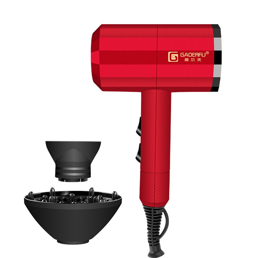 Föhn 2000W Haar Föhn Diffuser Concentrator Bijlagen Anion Professinal Snel Droog Draagbare Reizen Blow Hairdrye