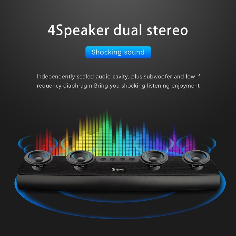 Beste 3d Omliggende Home Theater Systeem Bass Speaker Box Voor Telefoon Bluetooth Draadloze Soundbar Soundbar Met Subwoofer