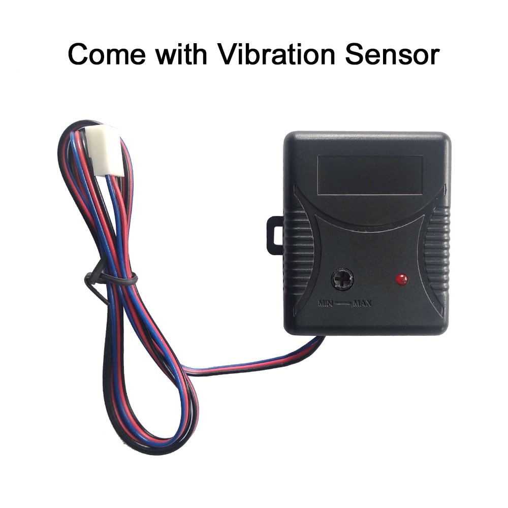 Car Switch Keyless Entry Engine Start Alarm System with Vibration Sensor Push Button Remote Starter Stop Auto Anti-theft System
