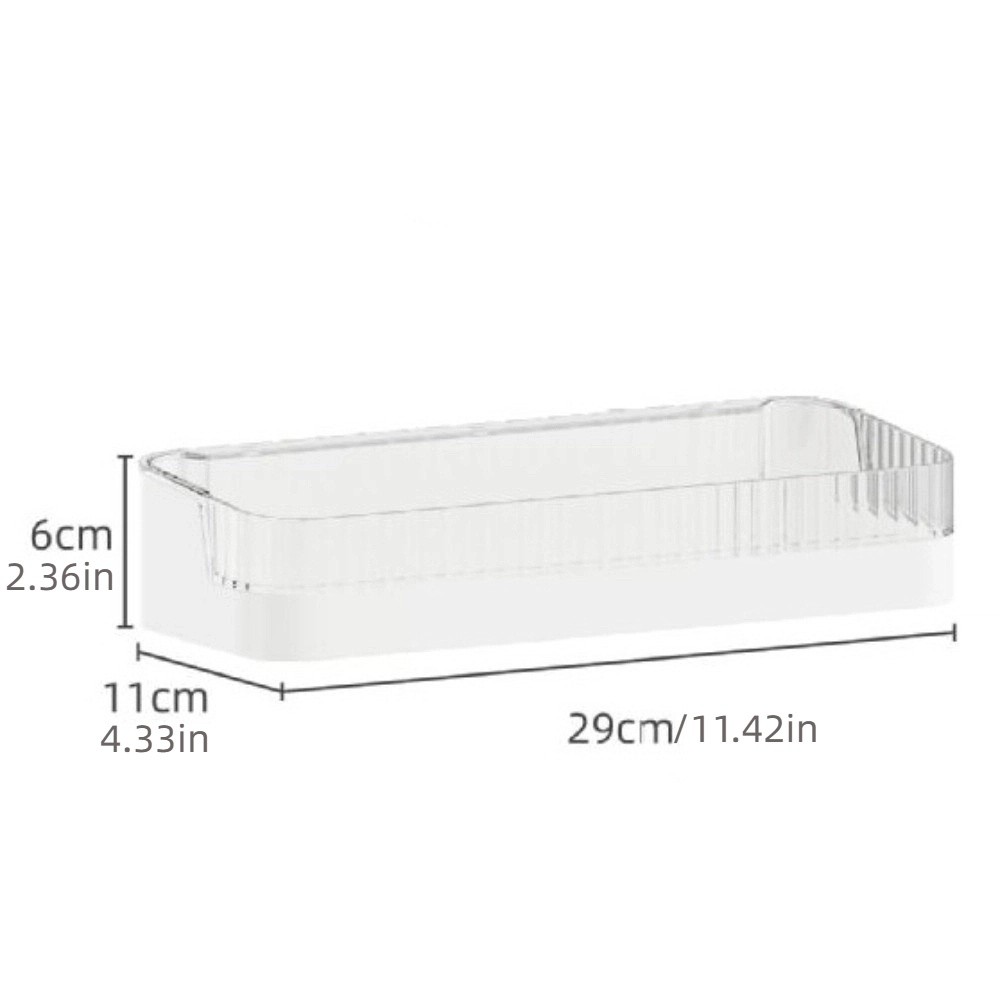 Praktisk väggmonterad badrumshylla utan spik plast toalettartiklar hållare platsbesparande rostfri badrumshylla dusch