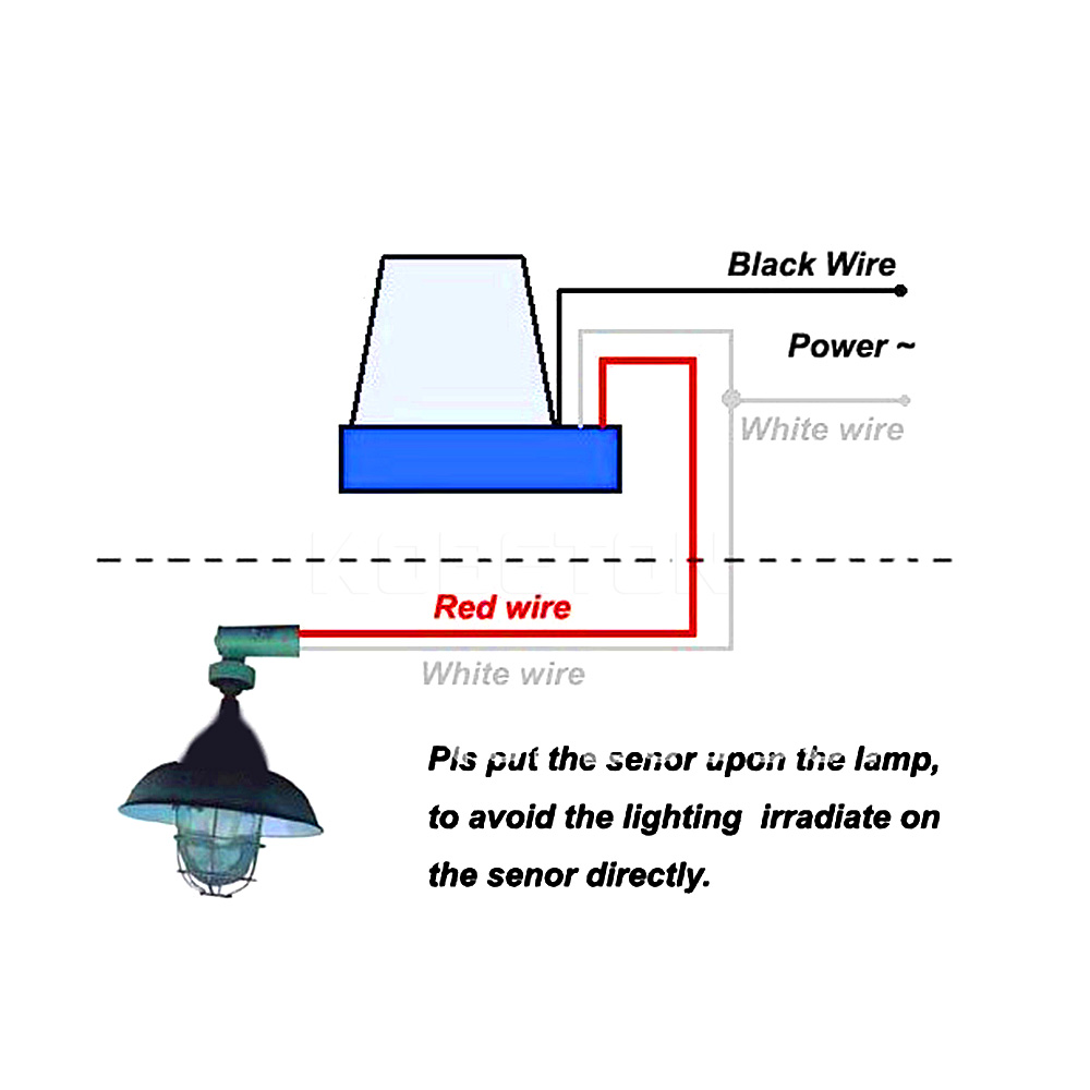 Interrupteur photocellule automatique, 1 pièce, 12V/24V/110V/220V, 50-60Hz, 10a