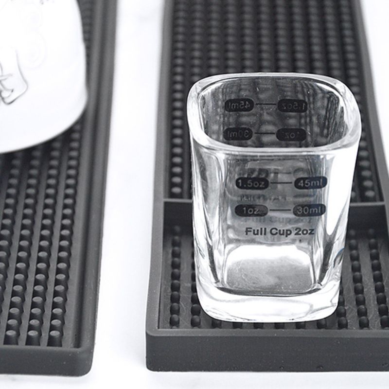 Black Bar Mat Rubber Bar Service Spill Mat Rubber Bar Mat Bar Runner Glass Drip Tray Beer Drink Rail Bars Service Mat