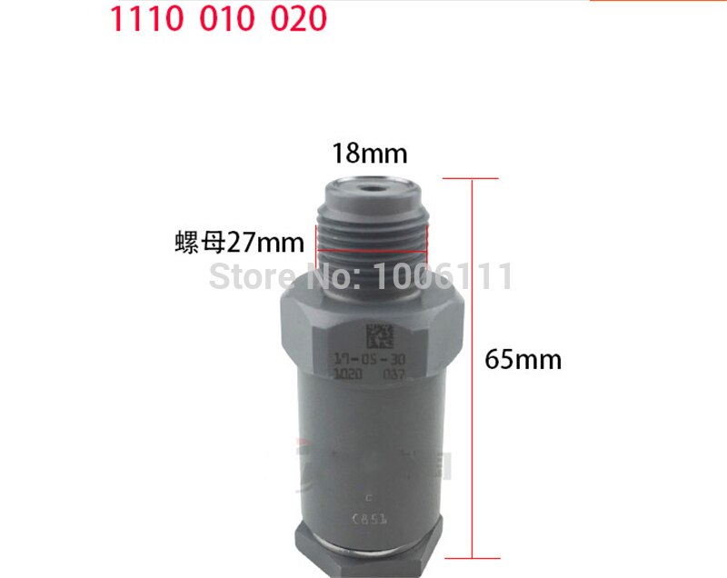 För cummins common rail pump bränsletrycksventil  f00 r 000775/4383889/111010035/01002: 111010020