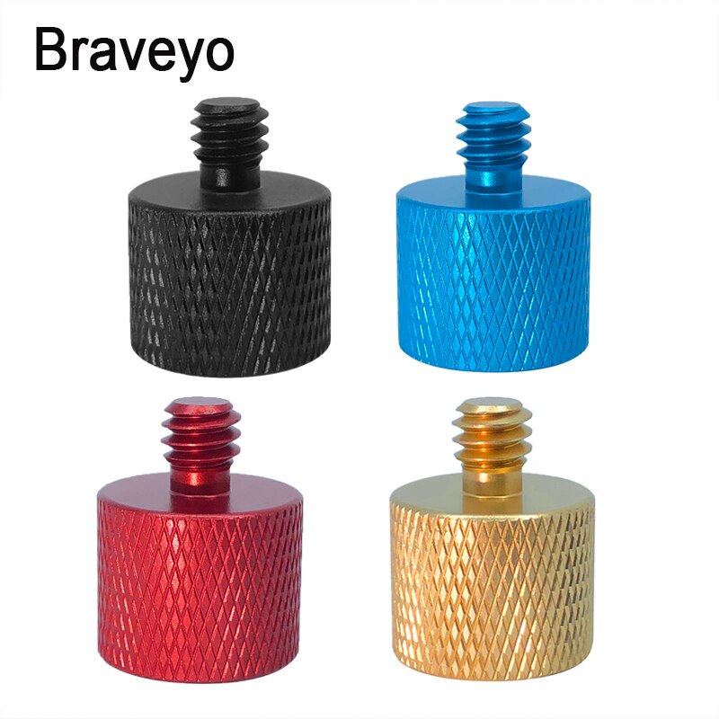 Tornillo de conversión Universal de 1/4-20 a 3/8-16 pulgadas, equipo de fotografía, tornillo de cámara de aleación de aluminio, adaptador de trípode con cabezal esférico