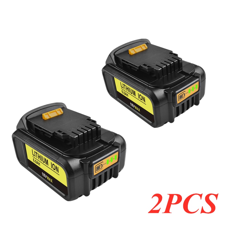 18V 6000mAh Liion Battery DCB180 Rechargeable Battery For DEWALT DCB180,DCB181 XJ DCB200,DCB201,DCB201-2,DCB204,DCB20 DCB182
