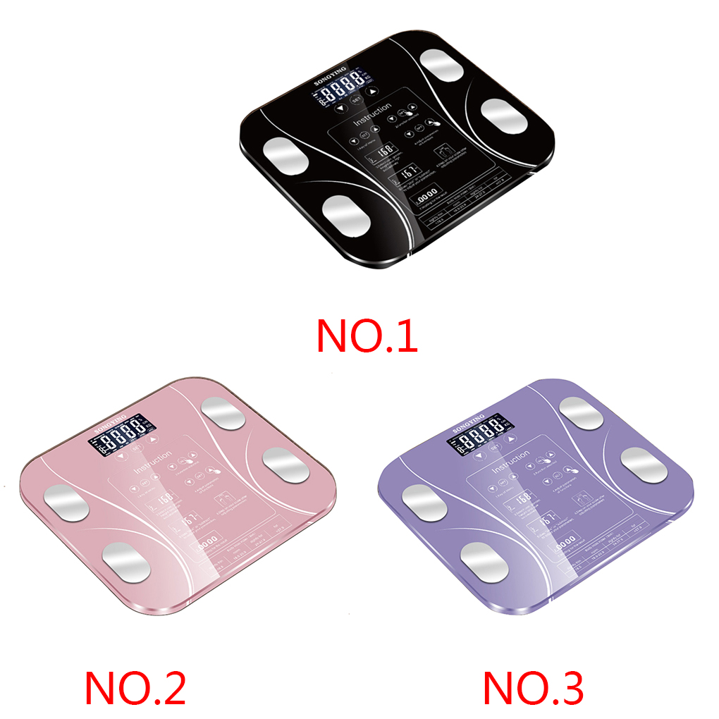 Body Fat BMI Scale Digital Human Weight Scales Floor LCD Display Body Index Electronic Smart Weighing Scales: Default Title