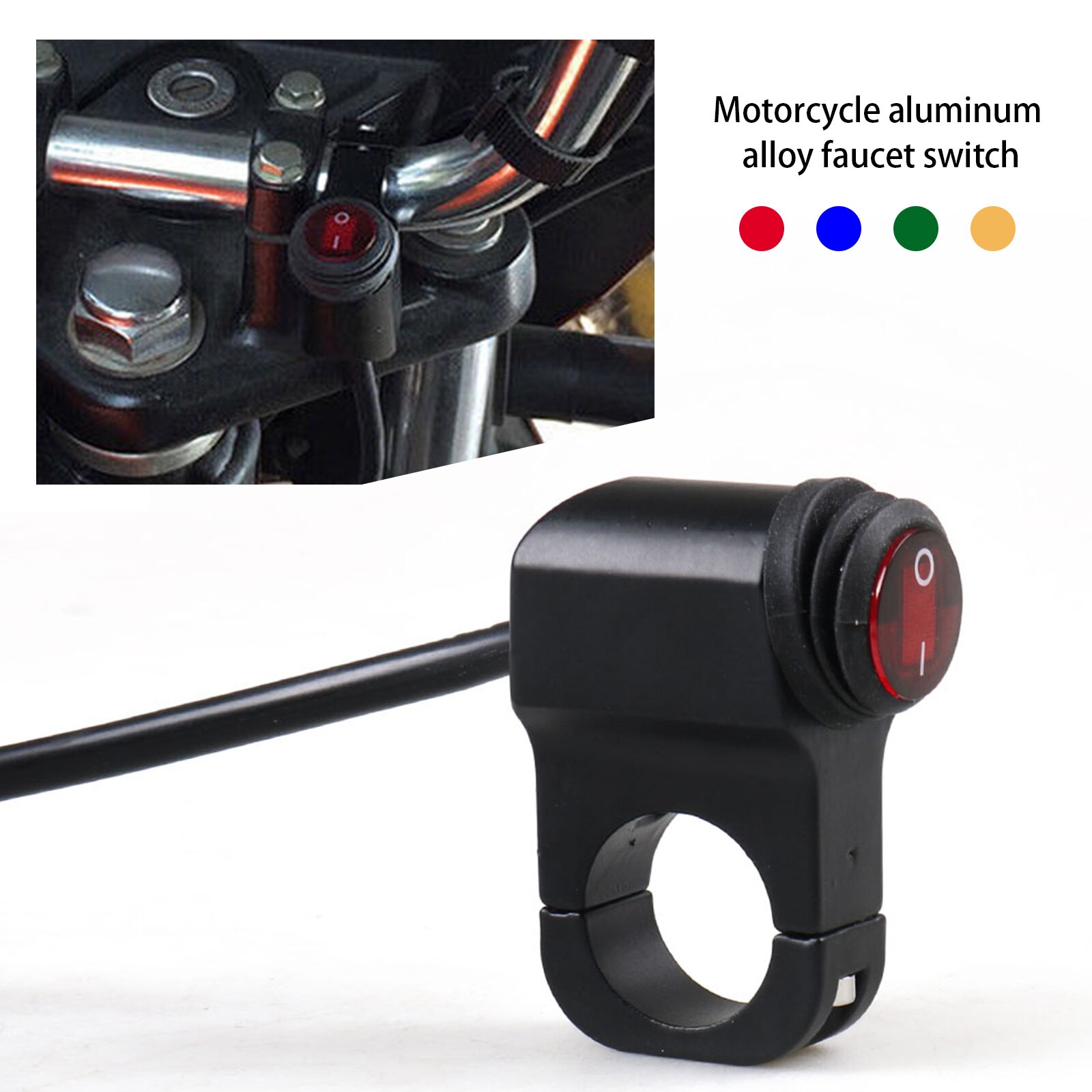 Wasserdicht 12V Motorrad Lenker licht Auf Aus-schalter Wasserdicht ATV Scheinwerfer Nebel Stelle 12V Motorrad Teile Schalter Neue