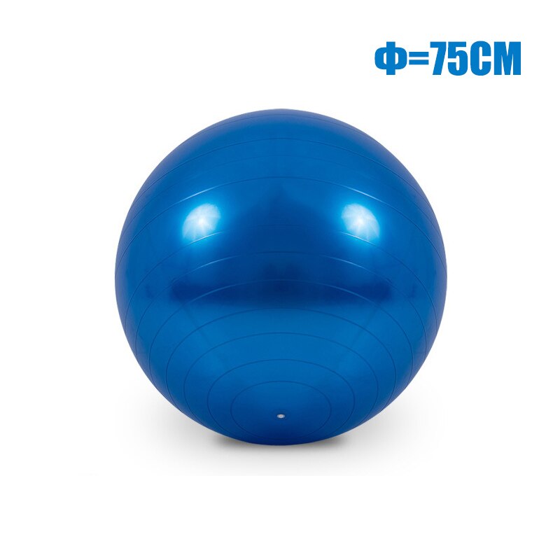 55/65/75/85cm Yoga Balls Gym Pilates Sports Fitness Ball Non-slip Thickening Balance Fit Ball Exercise Training Workout Massage: 75cm-Blue