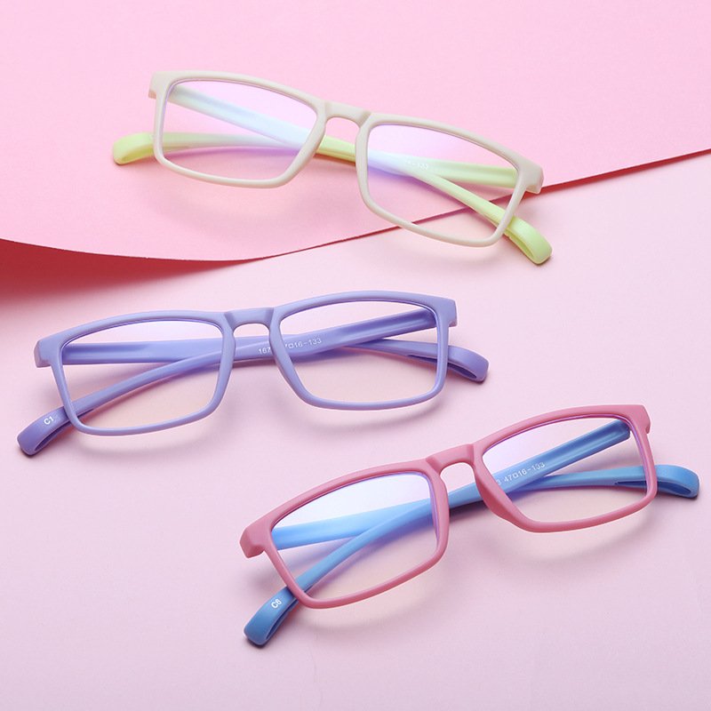 Simvey Blue Light Blocking Glasses Kids Boy Girls Computer Glasses Classic Suqare Optical Eyeglasses TR90 Frame UV400
