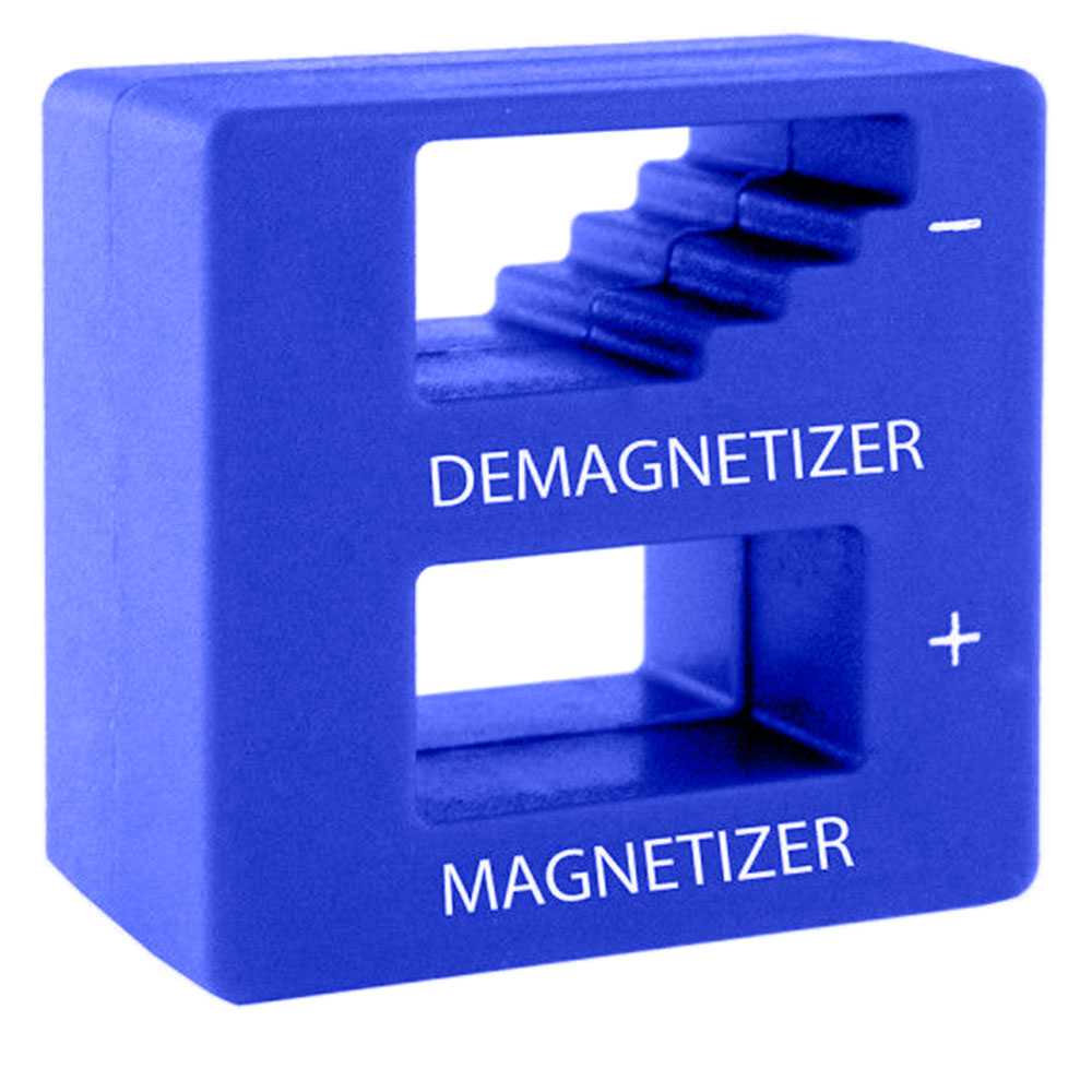 Magnétiseur Démagnétiseur de Tournevis vis Outils Aimant Magnetizer Magnet Bleu