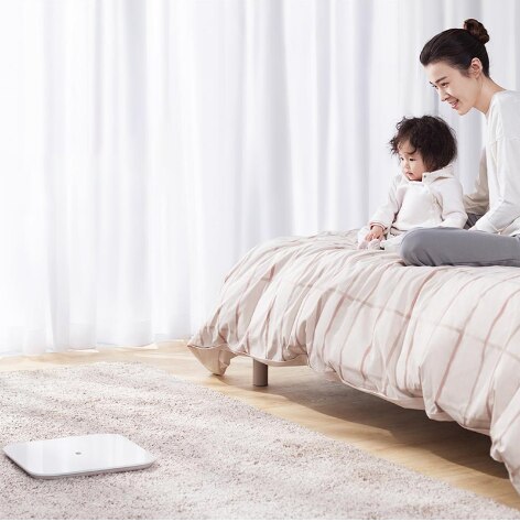 Balanza De Peso inteligente Original Xiaomi Mi, báscula de salud 2, báscula Digital Bluetooth 5, compatible con Android 4,3 iOS 9, aplicación Mifit