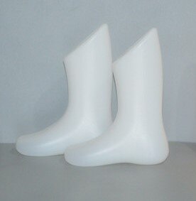 2Pcs Wit Transparant Kinderen Voeten Plastic Voet Mannequins Voor Kind Sokken Sox Etalagepop Showcase Schoenen