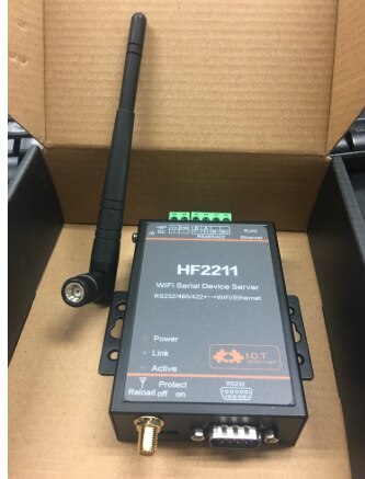 Hf2211 serielt til wifi  rs232/rs485/rs422 to wifi / ethernet-konvertermodul til industriel automatisering af datatransmission