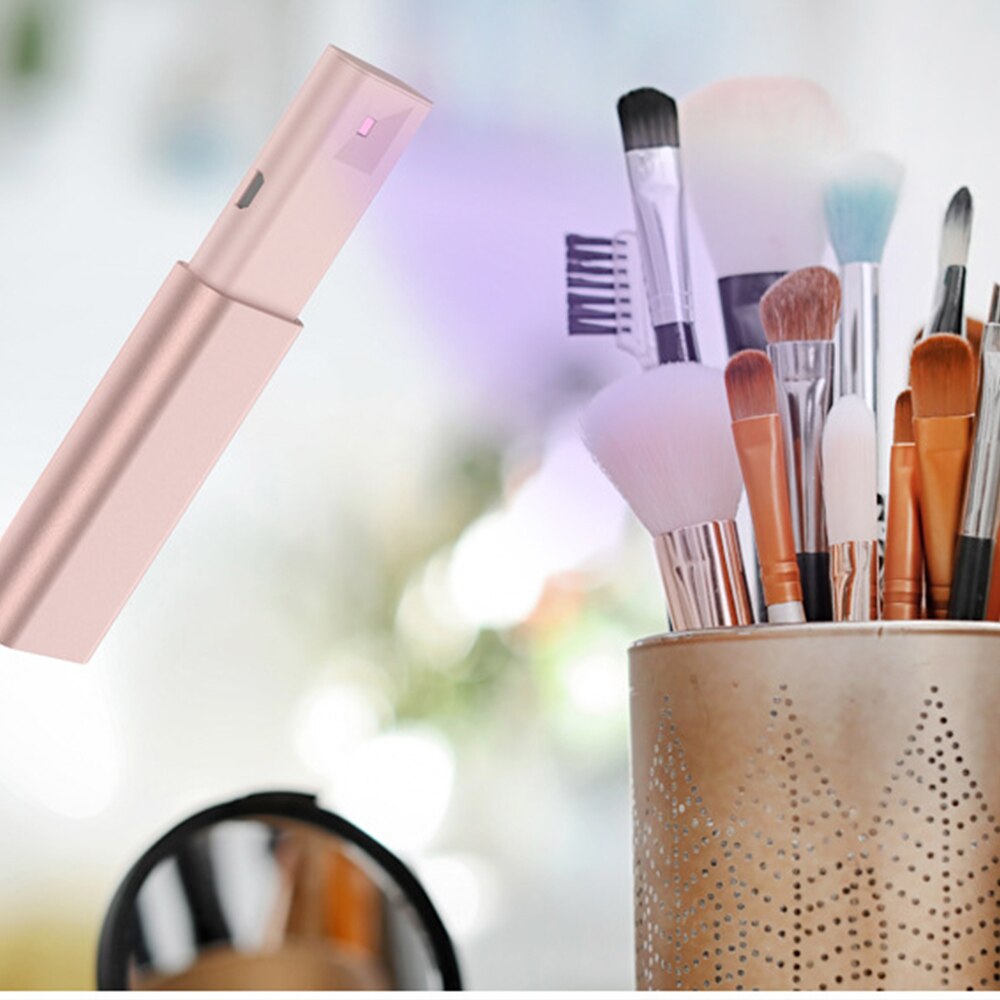UV Disinfection Lamp Household Ultraviolet Sterilizer Handheld Disinfection Light built-in recharge battery UV Germicidal Lamp: rose gold