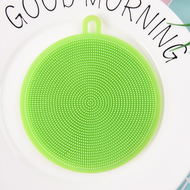 Zachte siliconen afwas kom pot pan schoonmaaksponzen schuursponsjes magische schoonmaakborstels kookgereedschap keukenaccessoires: Groente