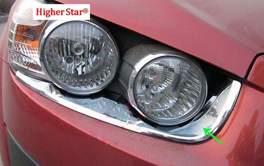 Hogere Ster 2 Stuks Auto Koplamp Decoratie Strip, koplamp Decoratie Frame Voor Chevrolet Aveo/Sonic Sedan/Hatchback