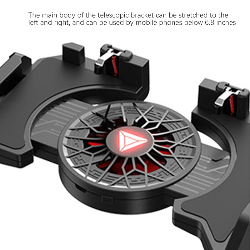 Mobile Game Controller Four Fingers Joystick Mobile Phone Cooler The Phone Gamepad For Ios/Android Accessories