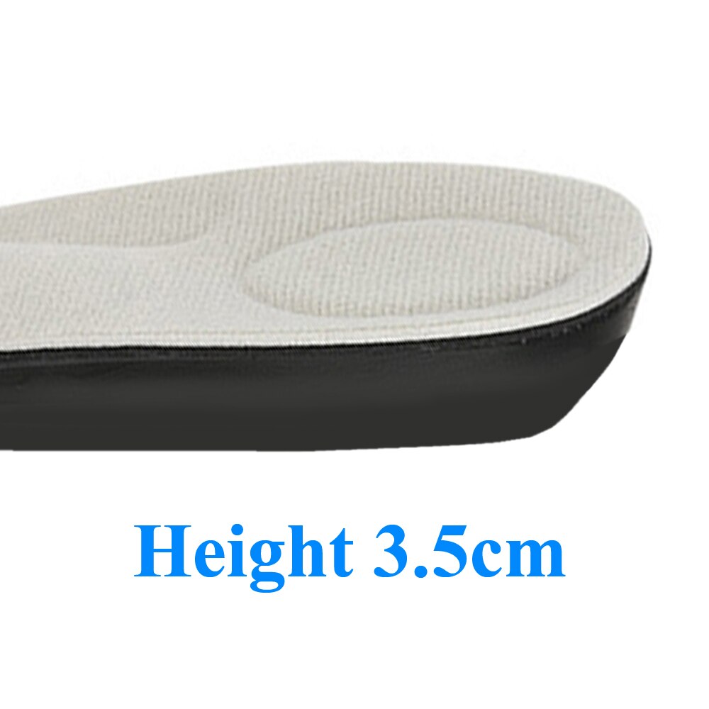 Semelle intérieure Invisible pour augmenter la hauteur, unisexe, 1.5-4.5cm, rehaussement du talon: Height 3.5cm / S EU 35-40