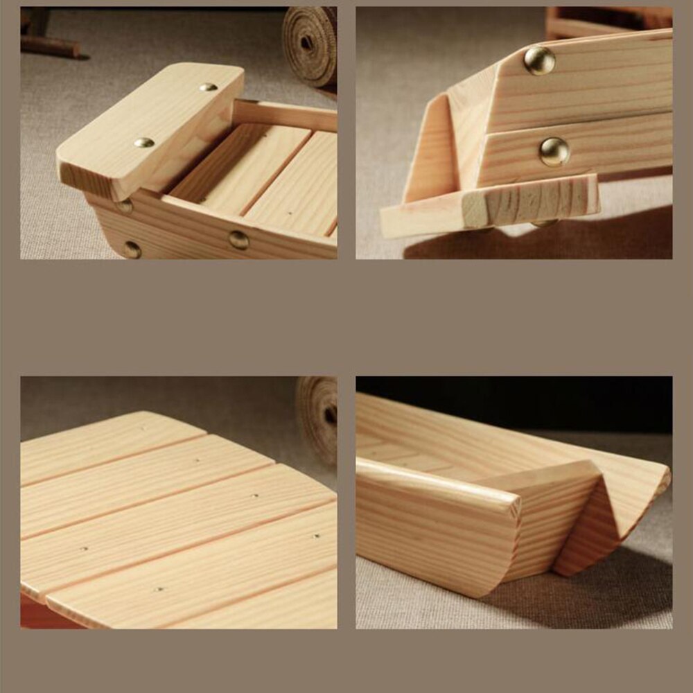 Assiette à Sushi en bois, plat en forme de bateau, plateau de collation de Style japonais, plat de service pour Restaurant à domicile (taille S)