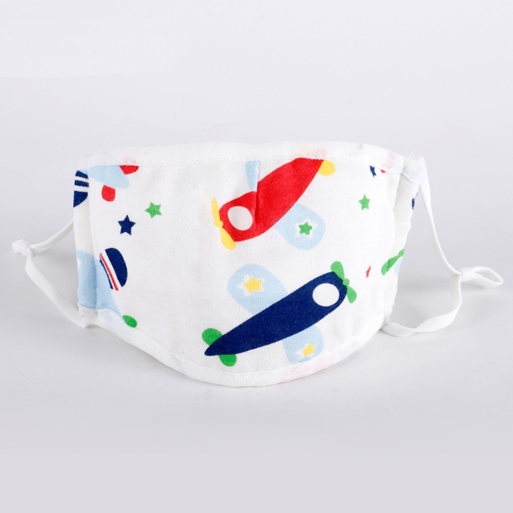 Réutilisable bouche-moufle enfants garçons fille dessin animé impression coton soins du visage combinaison réglable 5 couches filtre protéger protecteur Maschera: I