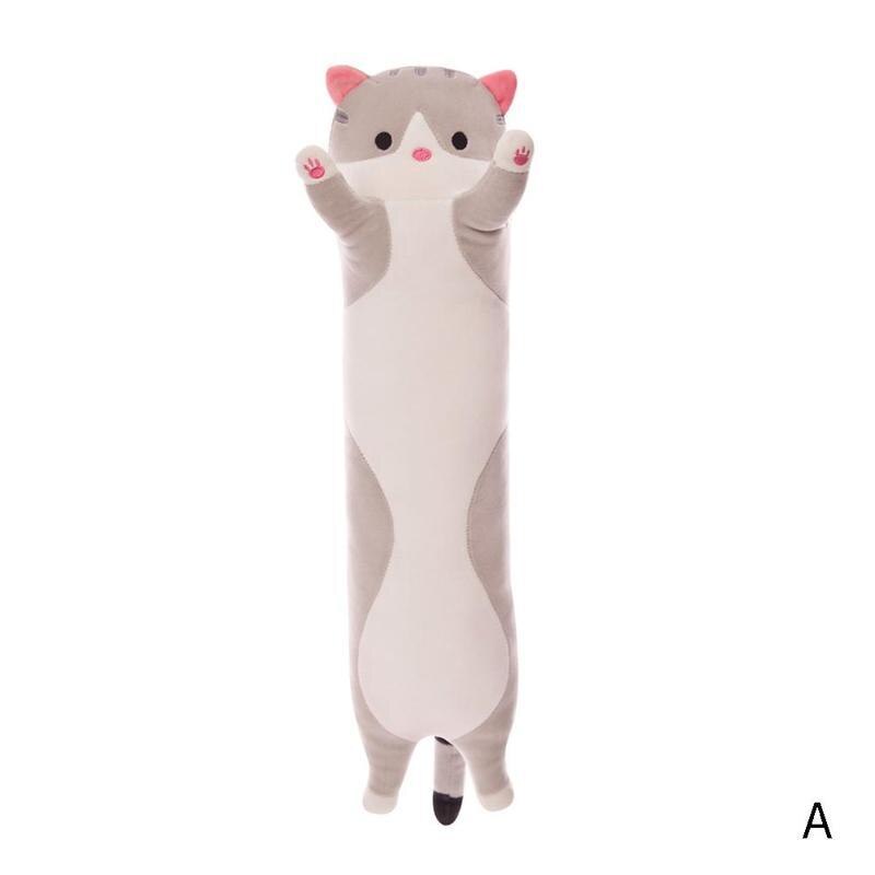 1pc 50cm Kawaii Katze Spielzeug Kissen Faul Person Schlafen Weichen Plüsch Puppe Puppe Lange Kissen Für freundlicher kissen Kissen Büro L O2I0: A