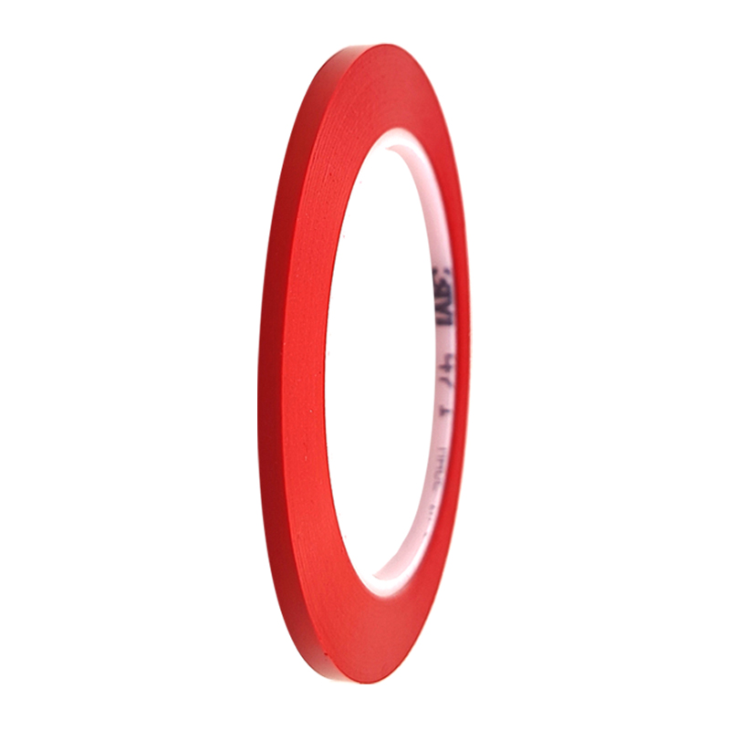 Cinta de vinilo de 3mm de ancho, 3M 471, adhesivo individual para marcar suelos, enmascarar pintura, decoración de coche y motocicleta DIY, 33 metros/largo: Rojo