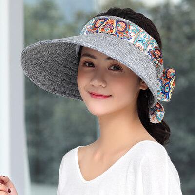 Ozyc naisten kesähatut naisille chapeu feminino visiirit lippis aurinko kokoontaitettava anti-uv hattu rantahatut naisille: 8