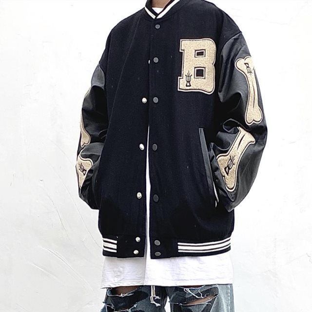 Varsity Jacket Men Harajuku Spring Baseball Jacket Jacket Casual Warm Men's Clothing Colleage Style Men Outerwear Coat