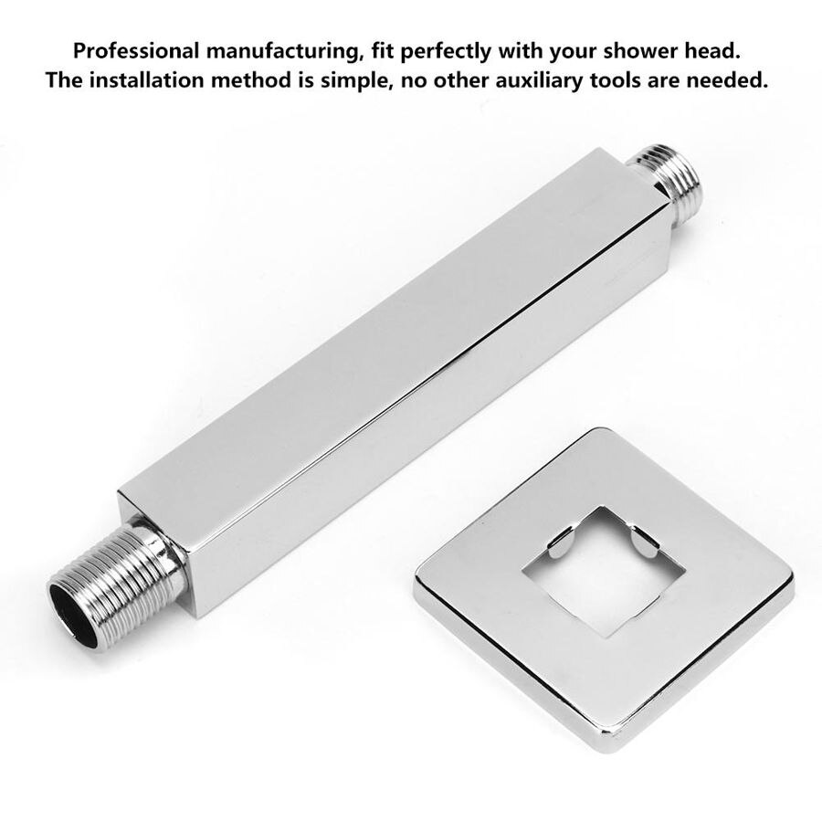 G1/2in Chrome Plated Stainless Steel Top Mounted Shower Arm Extension