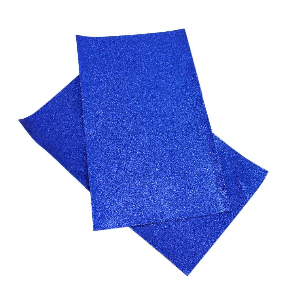 Royal Blue Series Faux Leather Sheets Solid Color Synthetic Leather Fabric Shimmer Glossy for DIY Handmade Materials Crafts: 1054204008