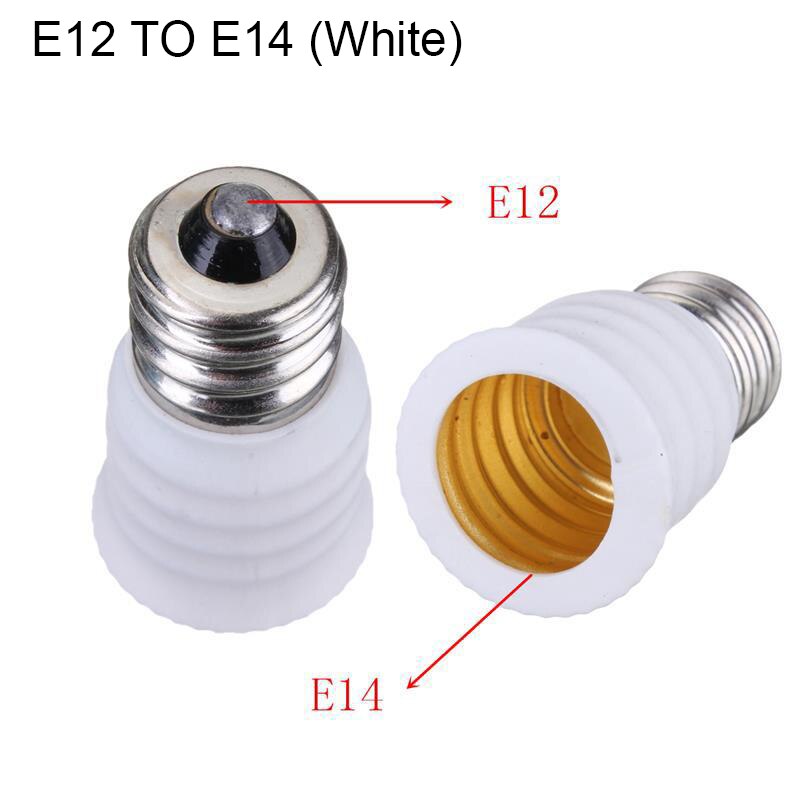 Beylsion E27 E14 GU10 E12 Om E14 Houder Adapter Converter Lamp Socket Voor Home Verlichting Lampen: E12 TO E14