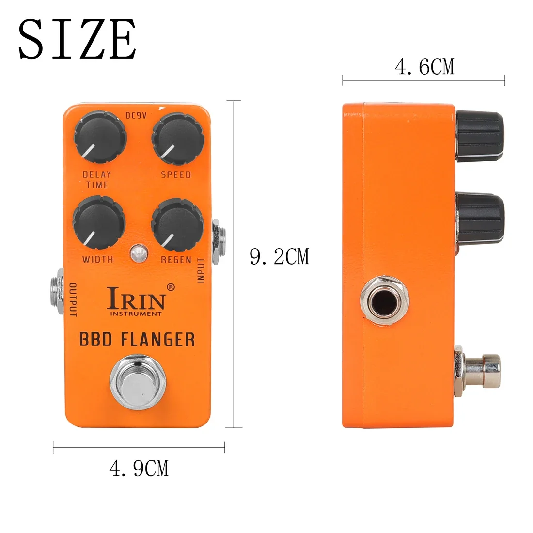IRIN RS-08 BBD Flanger Gitaareffectpedaal Metallic flens Timbre-effecten True Bypass-pedalen Onderdelen en accessoires voor elektrische gitaar