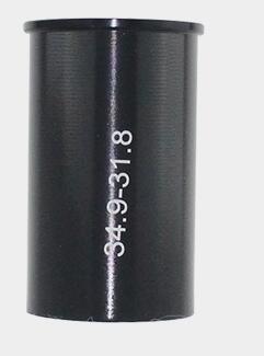 Adaptateur de tige de selle, diamètre d'entretoise de tige, broche de changement de taille, 25.4 27.2 30.0 30.4 30.8 28.6 30.9mm, tube de vélo, vtt: 318 to 349