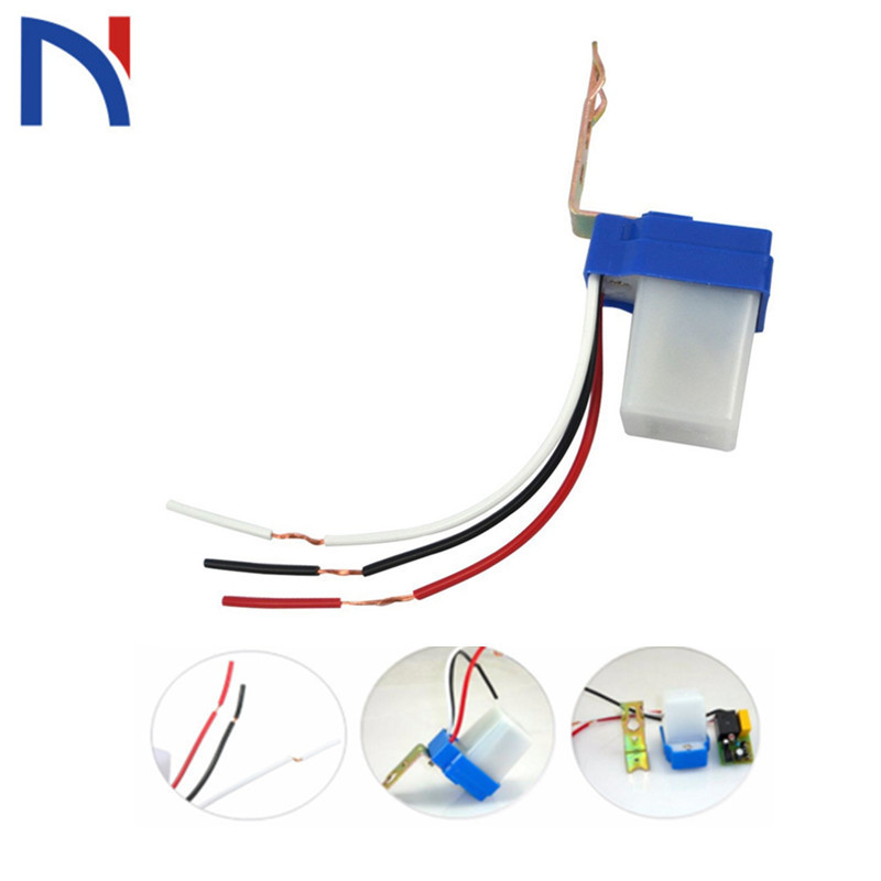 Automatic On Off Photocell Street Light Switch Electrical Switch DC AC 220V 50-60Hz 10A Photo Control Photoswitch Sensor