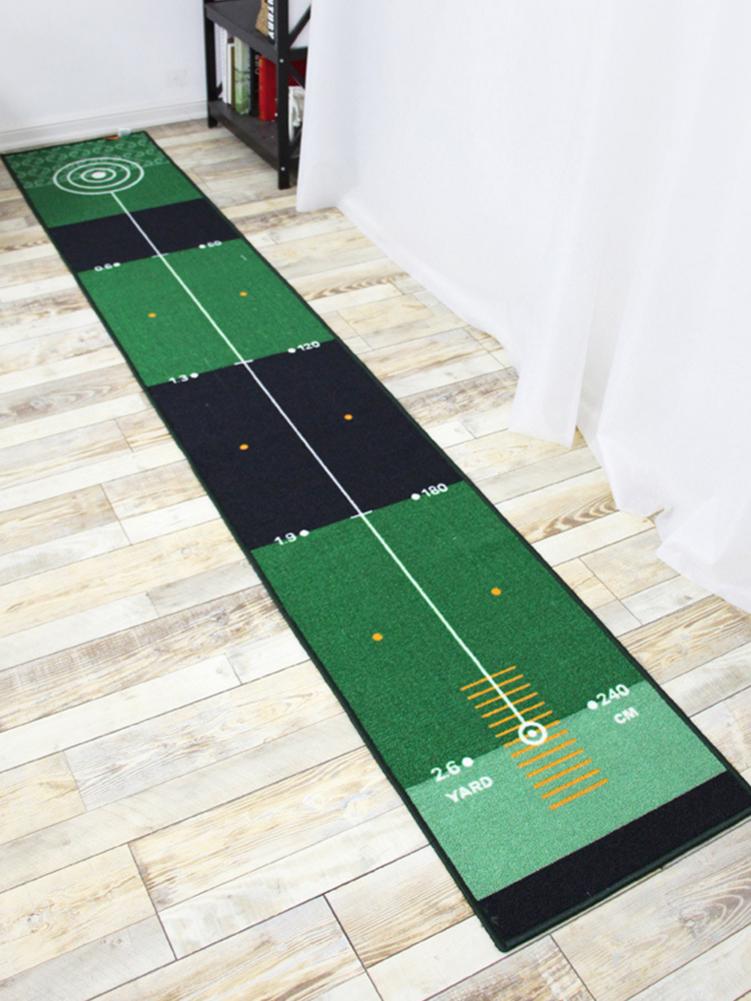 Golf putting matta tjock slät öva putting matta för inomhus hemmakontor golf träning gräsmatta golf träningsredskap