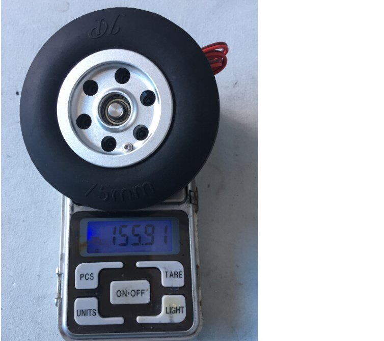 Sistema de freno electrónico para avión de control remoto, rueda de freno de 70mm, 75mm, 86mm y 95mm