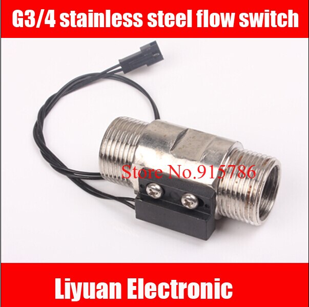 G3/4 stainless steel flow switch / DN20 proximity switch /0.75L/min flow control switch/Flow sensor