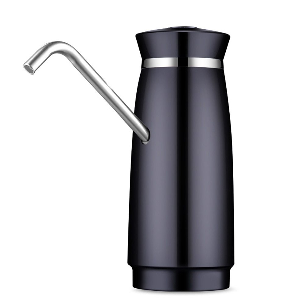 USB Oplaadbare Draagbare Elektrische Waterpomp Dispenser Gallon Drinking Fles Automatische Schakelaar Waterpomp Machine: Black
