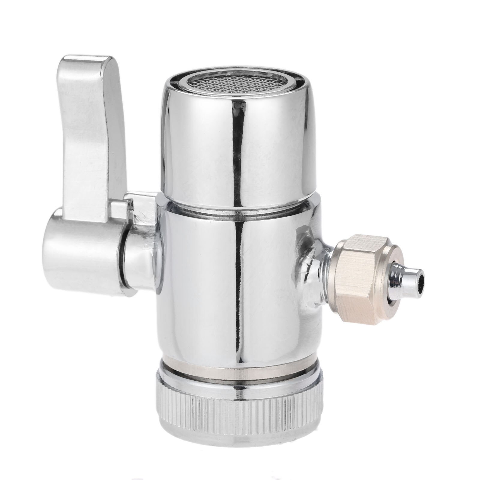 1pc adaptador torneira desviador válvula contador superior filtro de água 1/4 Polegada 3/8 Polegada conector do tubo para ro sistema purificador água: 6.35mm