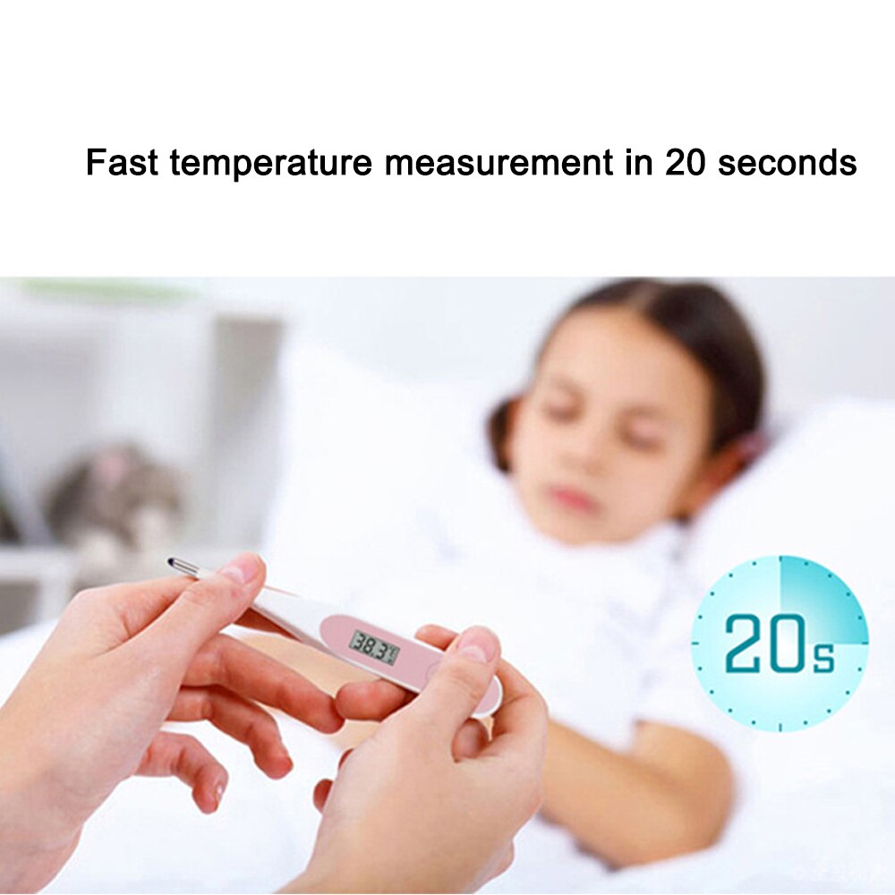 Farve lcd termometer elektronisk blødt hoved termometer underarm mund krop feber nøjagtighed temperatur termometer